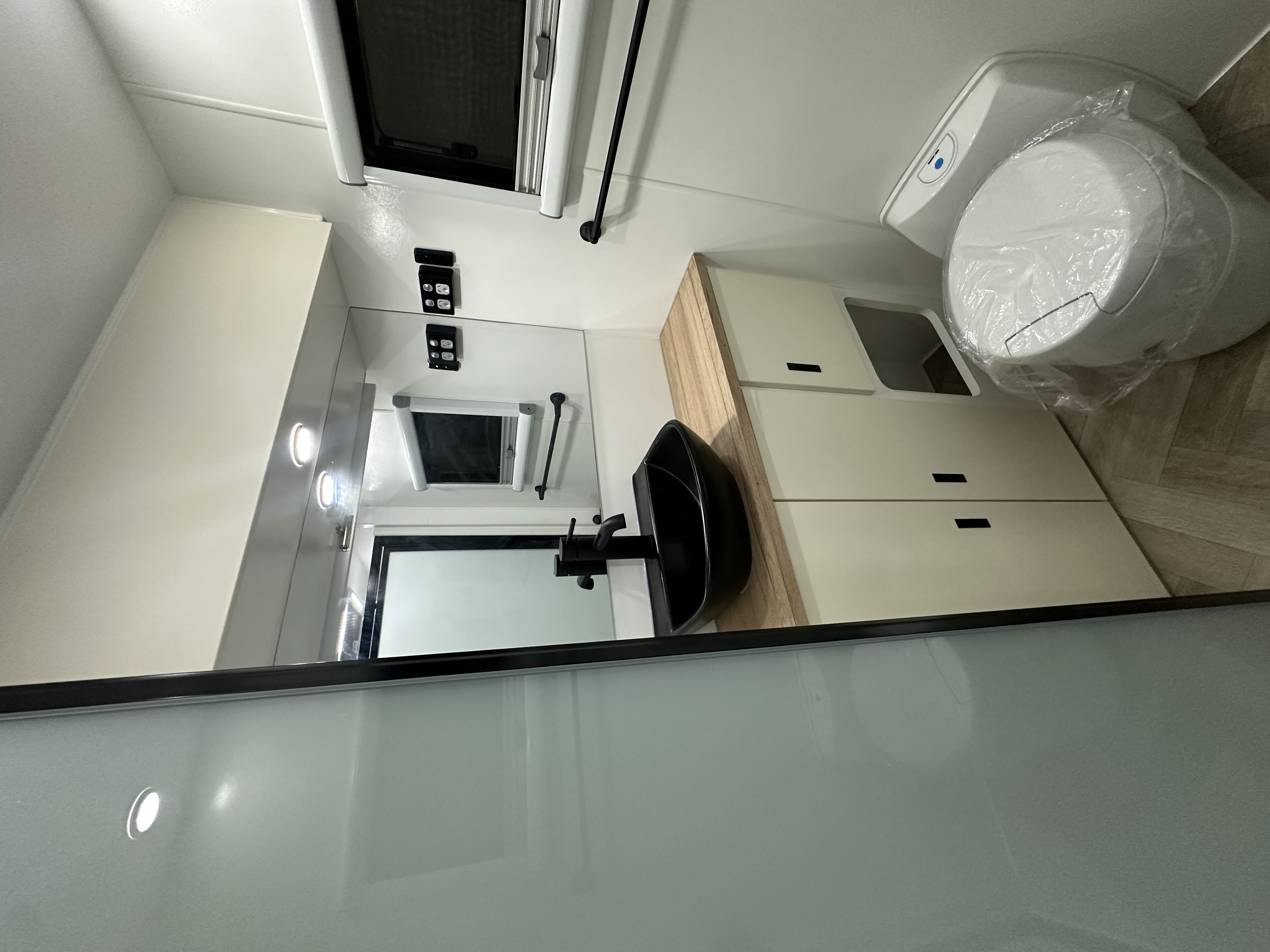 Riverland Family caravan bunks sleeping area perfect for children